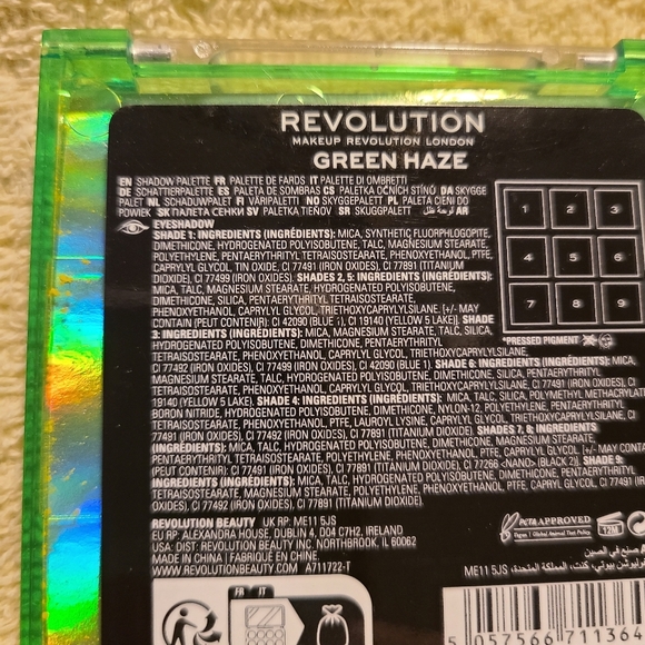 Revolution Ultimate Neons Green Haze Eyeshadows 9 X .02 Oz/.75 G NWOB - Picture 4 of 7
